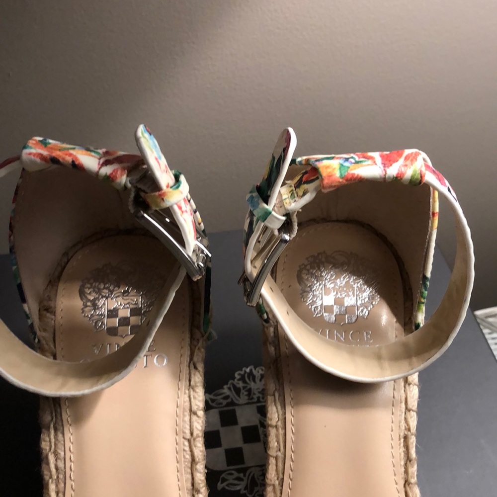 Vince Camuto espadrille wedge ankle strap size 8.5 - Picture 6 of 8